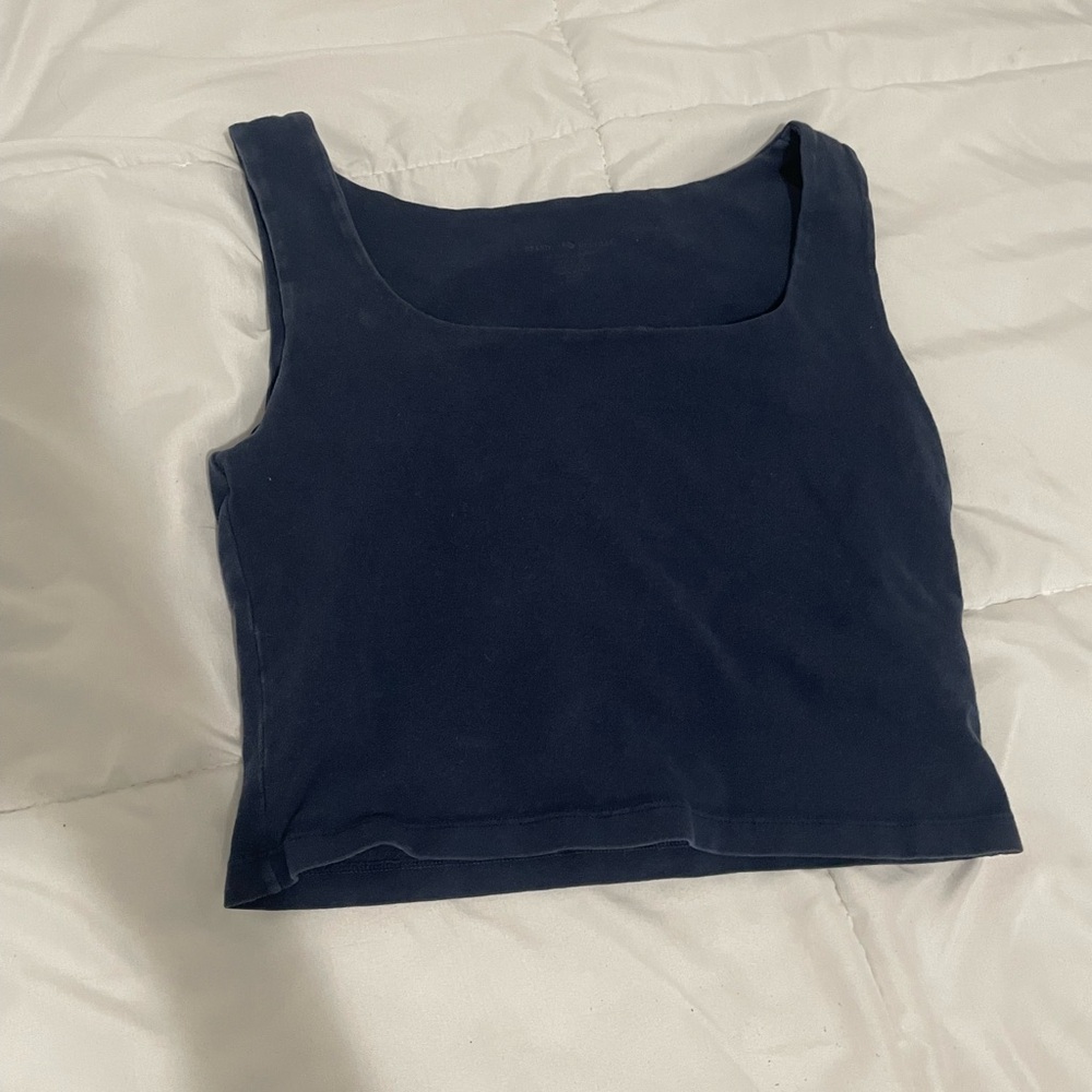 Brandy Melville Dark Blue Crop Top